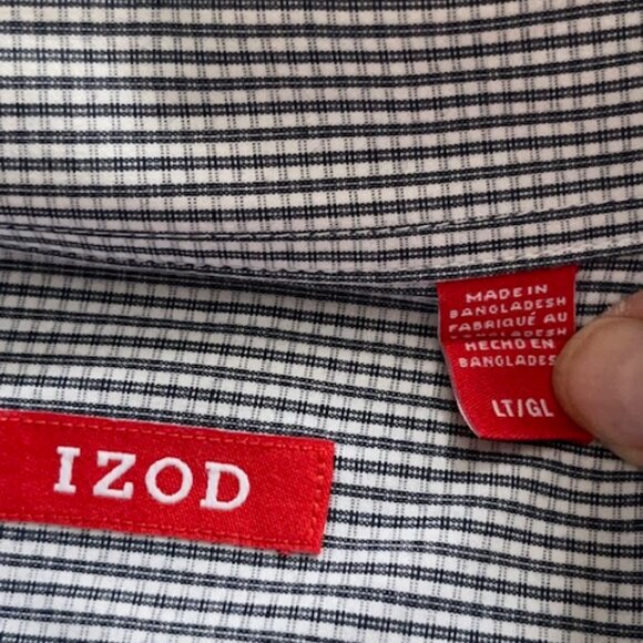 IZOD Mens casual button-down shirt Size: LT/GL-Like NEW! - Picture 9 of 11